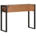 Multicolore table console - clarence - meuble couloir - multicolore 100x35x75 cm - bois massif r�cup�ration ...