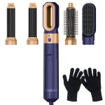 Multifonction 5 - en - 1 brosse soufflante avec accessoires boucleur automatique brosse sche - cheveux ...