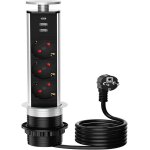 Multiprise electrique usb cprise encastrable plan de travail 3 prises pour cuisine ou bureauc�ble 1. ...