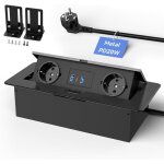 Multiprise encastrable de table usb c pd20waluminium prise encastrable bureau avec c�ble 18mprise de ...