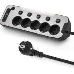 Multiprise avec interrupteur individuelprise multiple murale 5 prisesmultiprise electrique bureau en ...