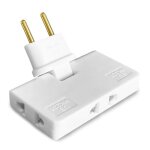 Multiprise plate derriere meuble avec 3 prises prise plate avec connexion pivotante  180 multiprise ...