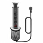 Multiprise rtractable 3 prises 1 usb a 1 usb c multiprise rtractable pour cuisine bureau cble de 18 ...