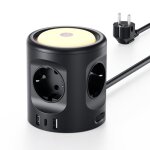 Multiprise tour avec interrupteur 4 prises 3 usb parasurtenseur avec veilleuse led rallonge 16 a cble ...