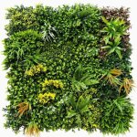 Mur vgtal artificiel jungle 1m x 1m ultra raliste pour dcoration intrieur / exterieur