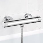 Murale robinet thermostatique de douche avec bouton scuris  38c anti - brlure mitigeur de douche ...