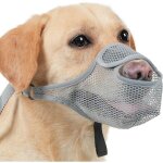 Museli�re pour chien maille en nylon respirante et confortable museli�re pour grands chiens avec sangles ...