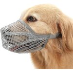 Museli�re en maille respirante r�glable pour chiens ajustable museli�res pour chienspr�venir les morsures ...