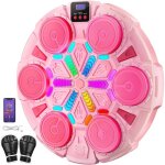 Music boxing machine enfant bluetooth led avec cran numrique machine de boxe musicale interactive punching ...