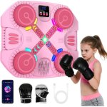 Music boxing machine enfant bluetooth led avec cran numrique machine de boxe musicale interactive punching ...