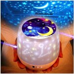 Musique projecteur lampe enfant p�pini�re lampes �toiles tournantes pour enfants �toiles