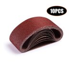 Mustbau asb01a lot de 10 bandes abrasives 75×457 mm grains 40 / 60 / 80 / 100 / 120 en oxyde d?aluminium ... Mustbau asb01a lot de 10 bandes abrasives 75×457 mm grains 40 / 60 / 80 / 100 / 120 en oxyde d?aluminium ...