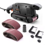 Mustbau b10 ponceuse  bande 5a 318 avec 13 bandes vitesse variable bote  poussire et adaptateur ...