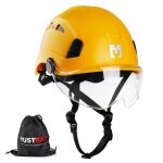 Mustbau casque de s�curit� en12492 pour escalade avec visi�re transparente et jugulaire r�glable 53 - ...