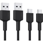 Mustbau cb - cmd29 c�ble usb - a vers usb - c 2m lot de 2 usb 2. 0 pour samsung nintendo t�l�phones android ...