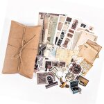 Mxzzand autocollants de scrapbooking r�tro autocollants scrapbook r�tro d�coratifs vintage 30 feuilles ...