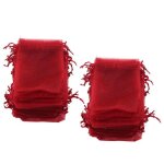 Mxzzand sacs cadeaux � cordon 100pcs sacs en organza 10x15cm sacs cadeaux transparents � cordon sacs ...