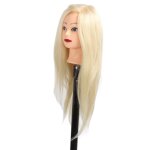 Mxzzand t�te de mannequin avec 85 % de vrais cheveux t�te de mannequin de coiffure 85% t�te de formation ...