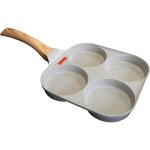 Mybo tv wonder pan xl poele 4 compartiments - antiadhesive - tous feux dont induction - spatule en silicone ...