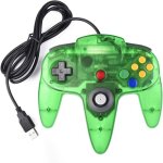 N64 wired manette classique retro n 64 n64 contrleur usb pc gamepad joystick pour windows pc mac raspberry ...