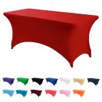 Nappe ajuste en lasthanne de 18 m nappe rectangulaire lavable et extensible pour fte de mariage vnement ...