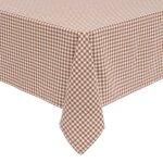 Nappe the floral coton 150x250cm marron tonka - atmosphera createur dinterieur