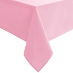 Nappe carre rose - nappe en tissu impermable lavable pour tables de jeux ftes et dners