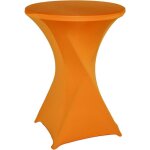 Nappes de cocktail - yyv - 80 x 110 cm - �lasthanne extensible - orange - lavable en machine