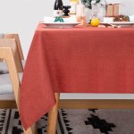 Nappe - bazioe - rouge - polyester - rectangulaire - anti - t�che