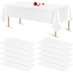 Nappes jetables - blanc - 137x274cm - imperm�able - r�sistant � lhuile - lot de 10 blanc