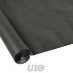 Nappe jetable en papier gaufr� - noir - largeur 118m - rouleau de 15m