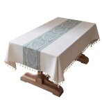 Nappe légère élégante de luxe moderne petite nappe fraîche table basse nordique tissu anti - poussière ... Nappe légère élégante de luxe moderne petite nappe fraîche table basse nordique tissu anti - poussière ...