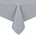 Nappe en lin rectangulaire 110 x 160 cm gris clair nappe en lin imperm�able couverture de table pour ...