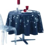 Nappes - promo linge - polyester - 180cm - bleu