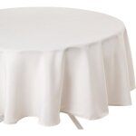 Atmosphera - nappe anti - taches ronde ophy - diam 180 cm - ivoire