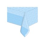 Nappe en plastique mon bapteme bleu 140 x 270 cm - bleu