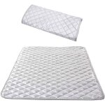 Nappe de repassage isolante couverture de repassage  la vapeur coton tapis de repassage argent 48 * ...