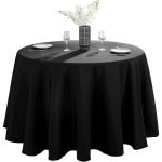 Nappe ronde - 200 cm - nappe en polyester antitache et infroissable - nappe d�corative pour cuisines ...