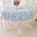 Nappe ronde en dentelle imperméable en plastique pvc lavable et résistante à lhuile pour cuisine et barbecue ... Nappe ronde en dentelle imperméable en plastique pvc lavable et résistante à lhuile pour cuisine et barbecue ...