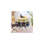 Nappe de table provençale ronde 180cm linge table anti - tâche glycine 100% polyestercoloris citron - ... Nappe de table provençale ronde 180cm linge table anti - tâche glycine 100% polyestercoloris citron - ...