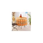 Nappe de table proven�ale ronde motif coquelicot 180 cm linge table anti - t�che glycine 100% polyester ...