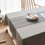 Nappe de table rectangulaire en coton et lin nappe impermable anti - taches nappe en dentelle brode avec ... Nappe de table rectangulaire en coton et lin nappe impermable anti - taches nappe en dentelle brode avec ...