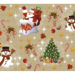 Nappe toile cir�e de no�l ?140 x 250 cm ? new year or gold ? nappe no�l festive d�coration ?rectangle ...