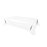 Toilinux - nappe en toile cirée rectangulaire uni - 140 x 250 cm - blanc Toilinux - nappe en toile cirée rectangulaire uni - 140 x 250 cm - blanc