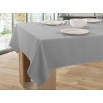 Nappe unie anti - taches gris clair