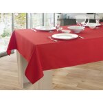 Nappe unie anti - taches rouge
