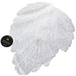 Napperon pour table - edanti - feuille 35x46 cm - argent� - plastique - lavable