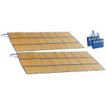 Natte de plage - pearl - 2 nattes pliables - 180 x 90 cm - raphia naturel - transport facile