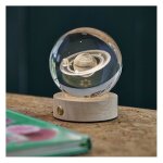 Objets décoratifs - nature & découvertes : globe cristal lumineux système solaire Objets décoratifs - nature & découvertes : globe cristal lumineux système solaire