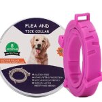 Naturel collier anti puces pour chien rglable pour tous les types de chiens (1 piceviolet)